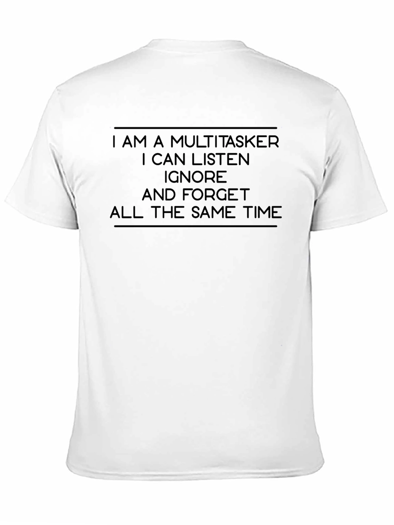 Multitasker Black Graphic Tee