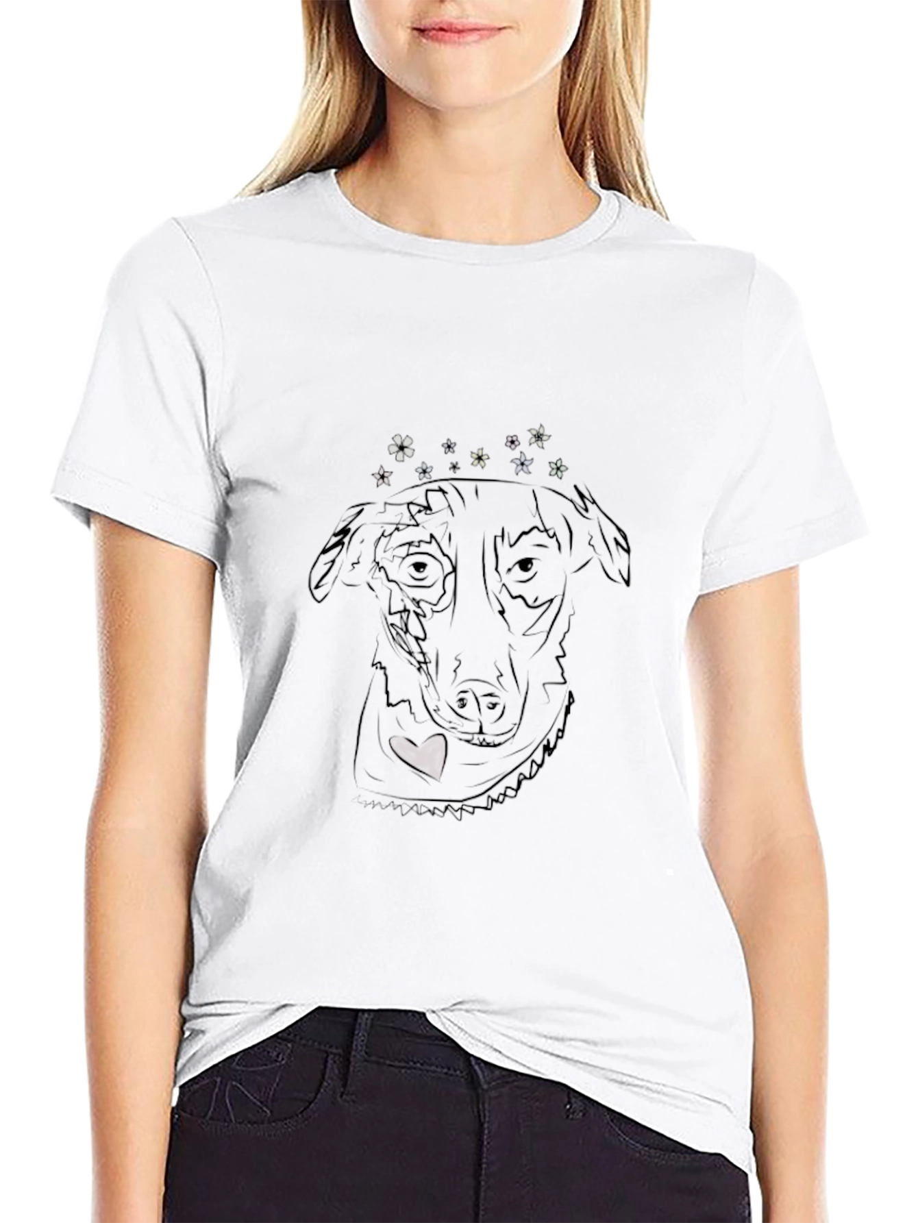 Dog Graphic Tee - Black Comfort Fit T-Shirt