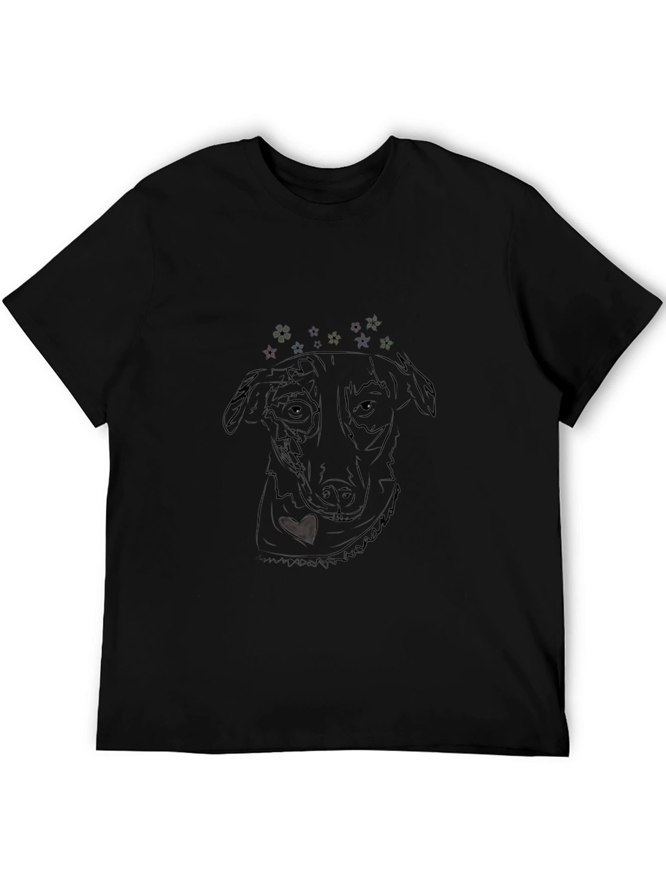 Dog Graphic Tee - Black Comfort Fit T-Shirt