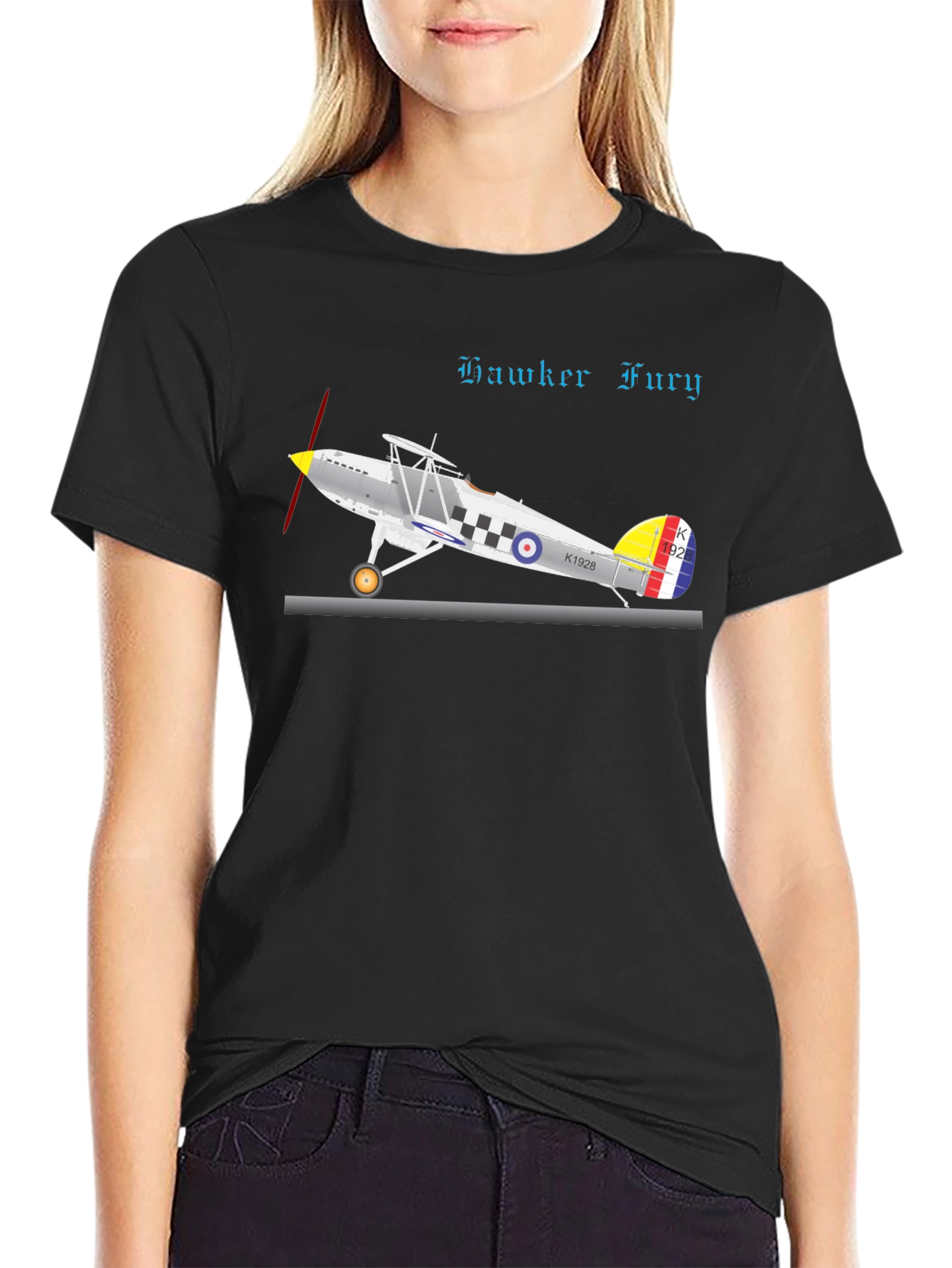 Hawker Fury T-Shirt - Aviation Enthusiast Tee