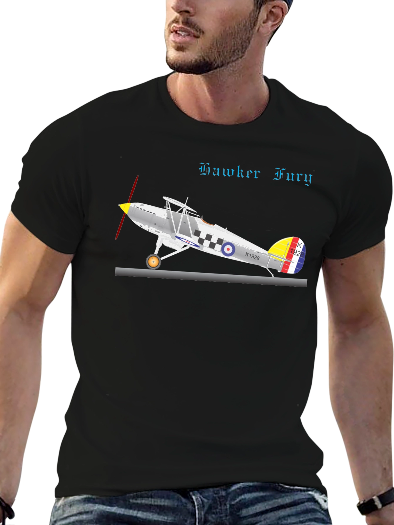 Hawker Fury T-Shirt - Aviation Enthusiast Tee