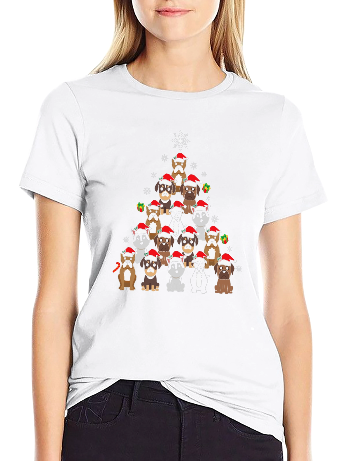 Christmas Dog Tree Graphic Tee