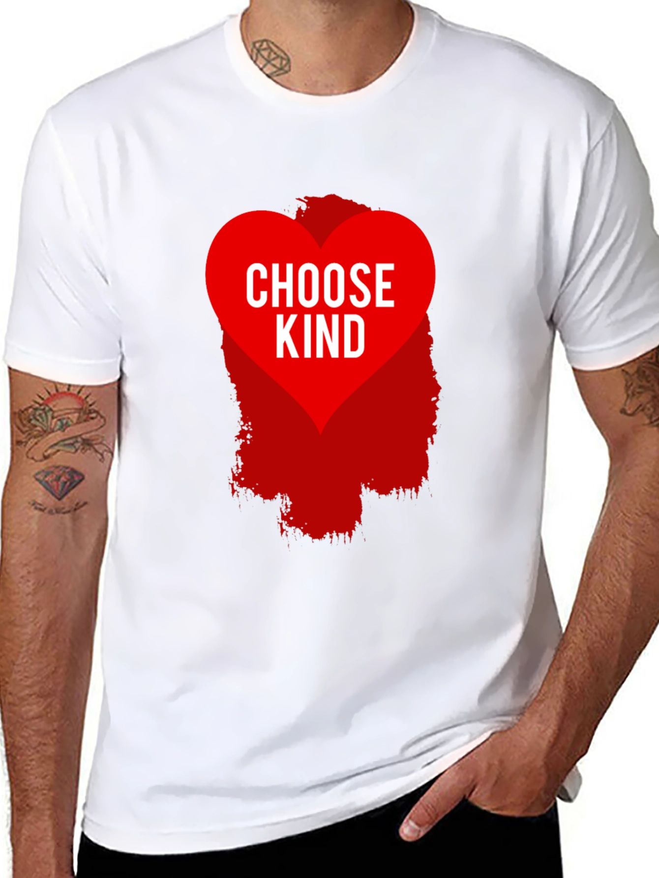 Choose Kind Graphic Tee - Black Cotton Blend Shirt