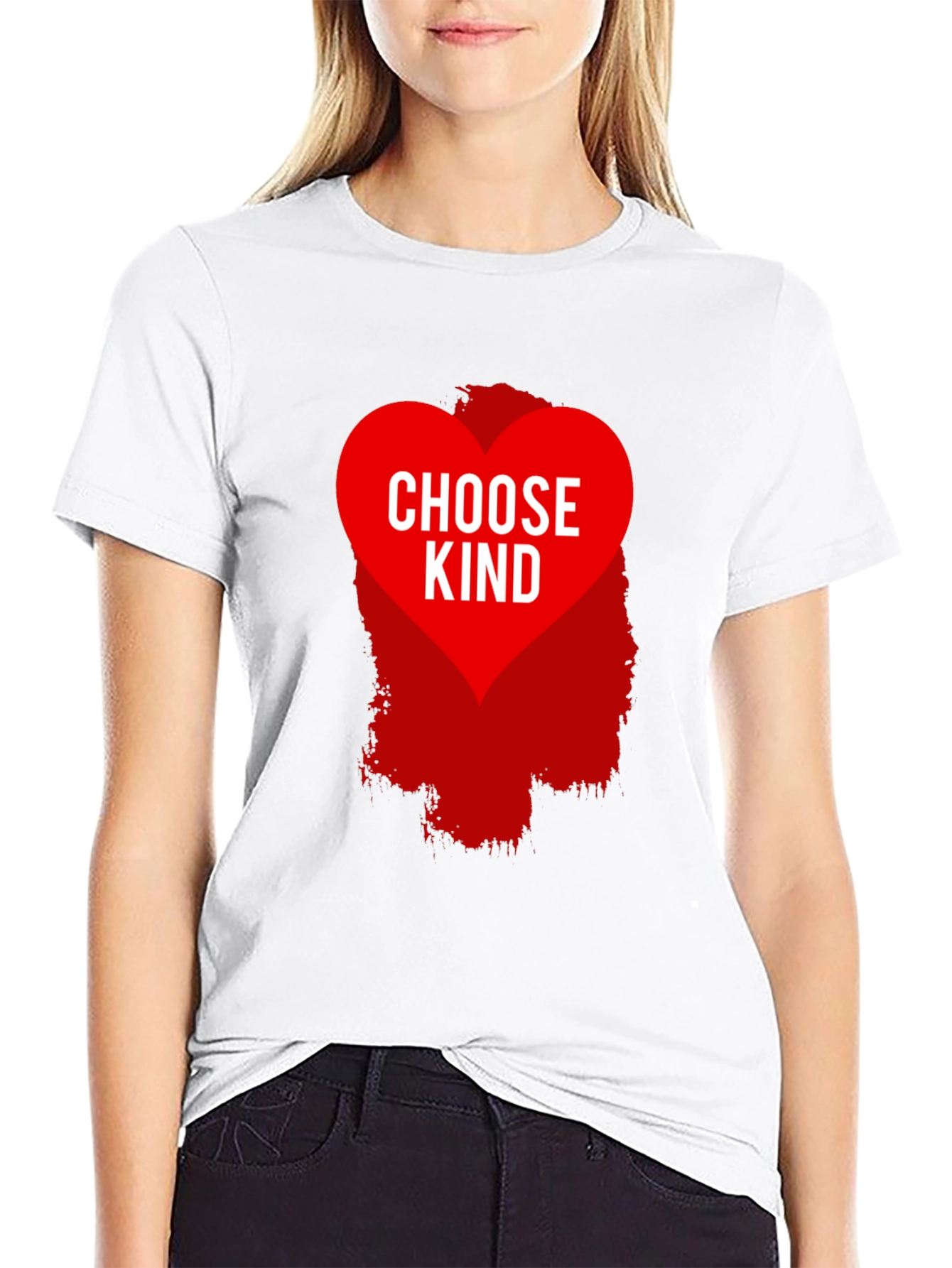 Choose Kind Graphic Tee - Black Cotton Blend Shirt