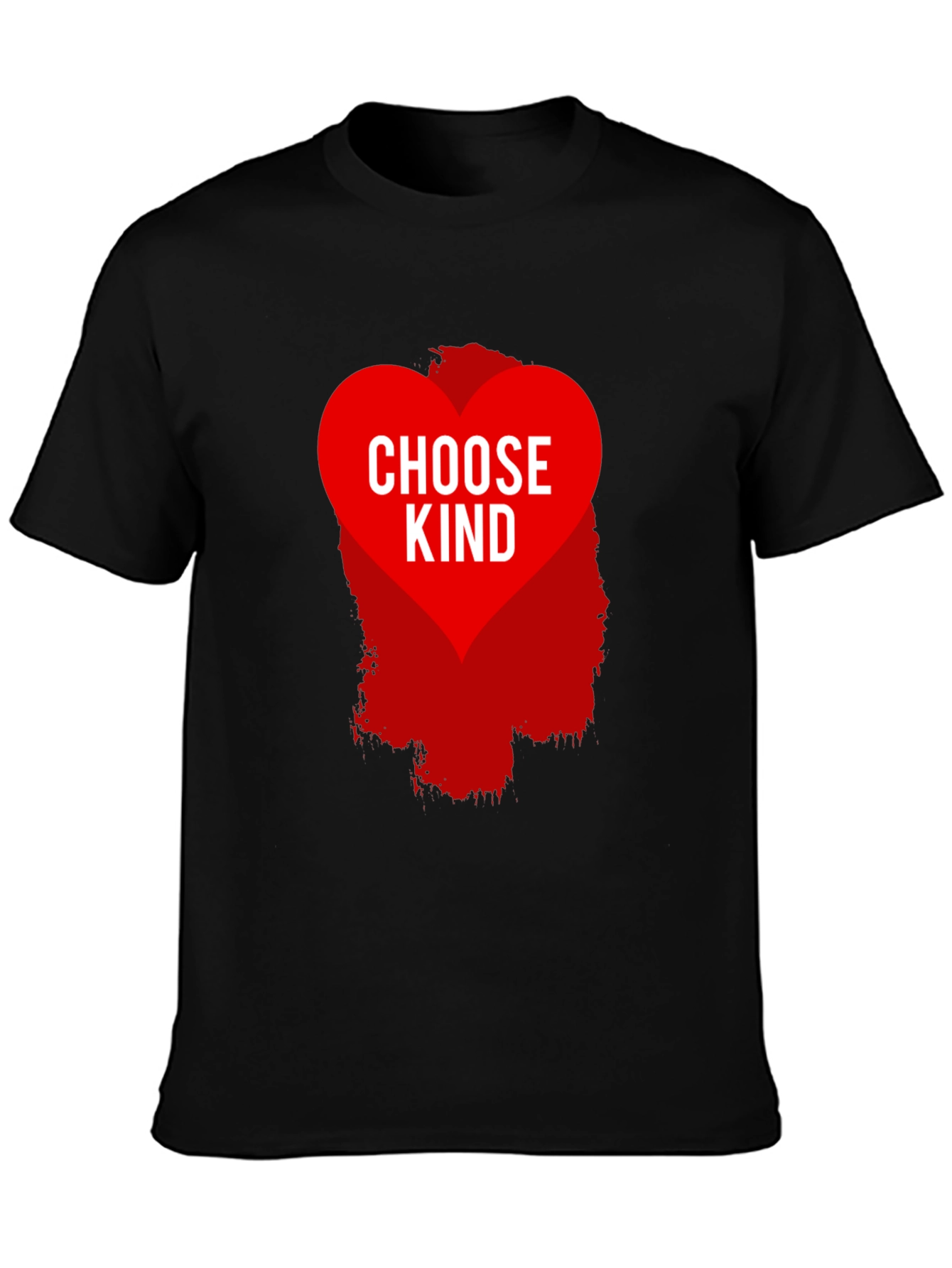 Choose Kind Graphic Tee - Black Cotton Blend Shirt