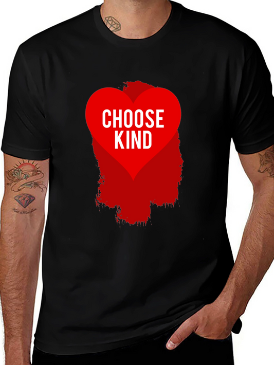 Choose Kind Graphic Tee - Black Cotton Blend Shirt