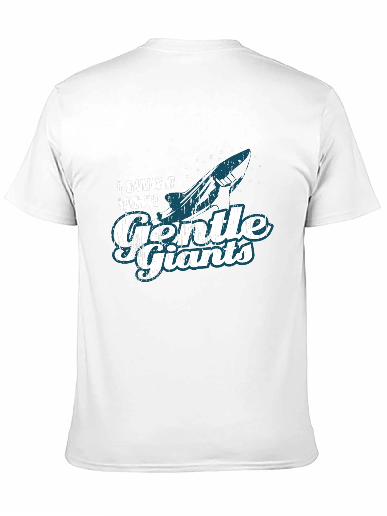 I Swam with Gentle Giants Black Graphic T-Shirt