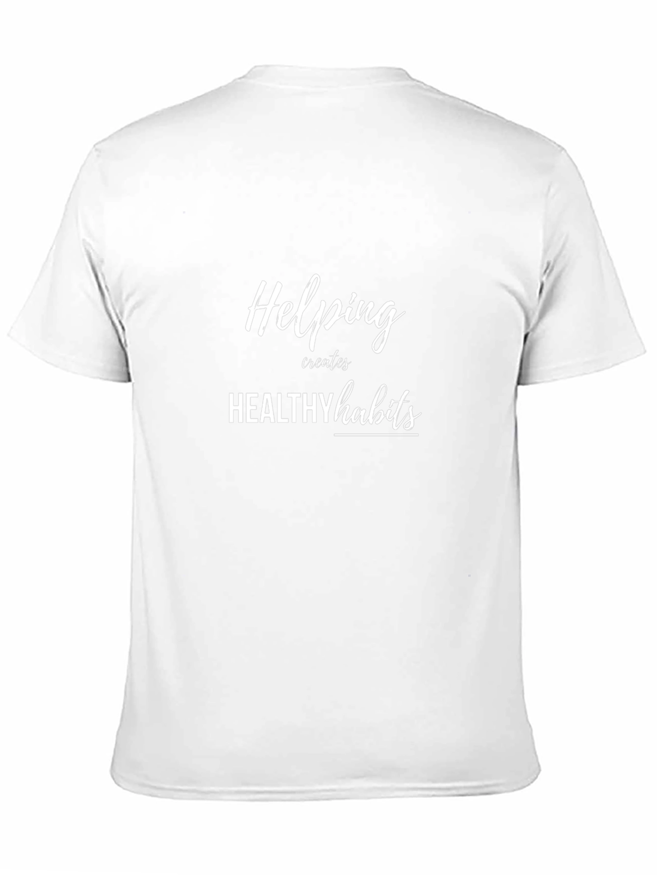 Helping Creates Healthy Habits Black T-Shirt
