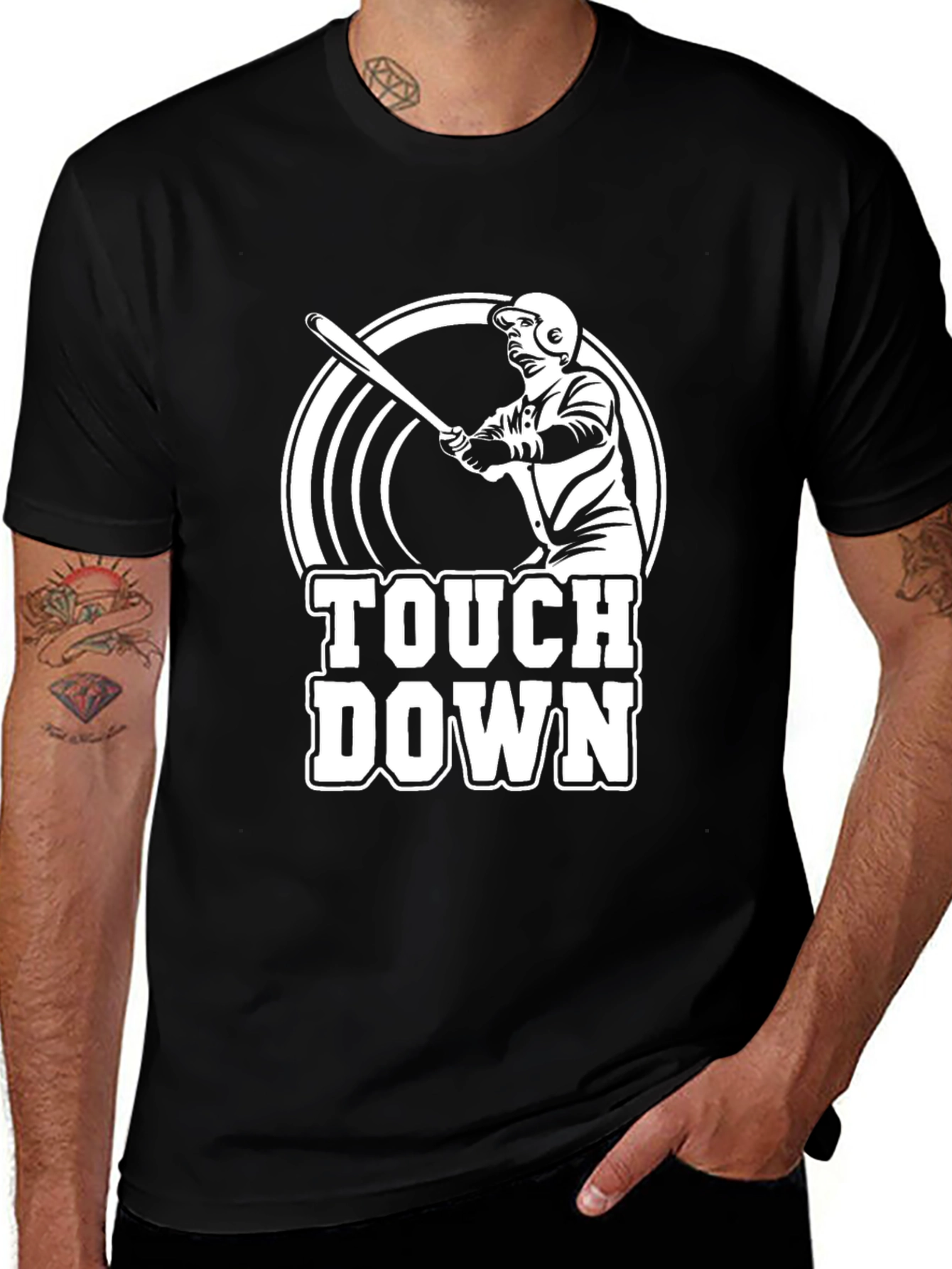 Touchdown Baseball Graphic T-Shirt