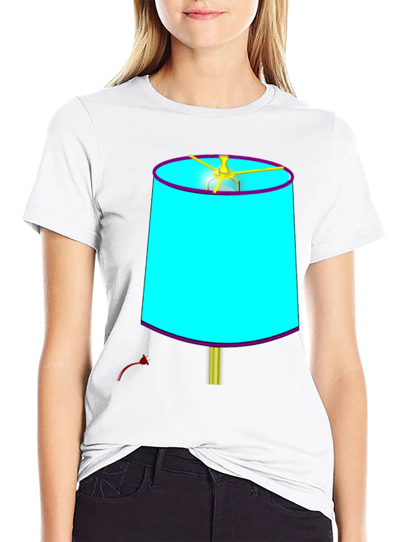 Novelty Lamp T-Shirt - Quirky Design