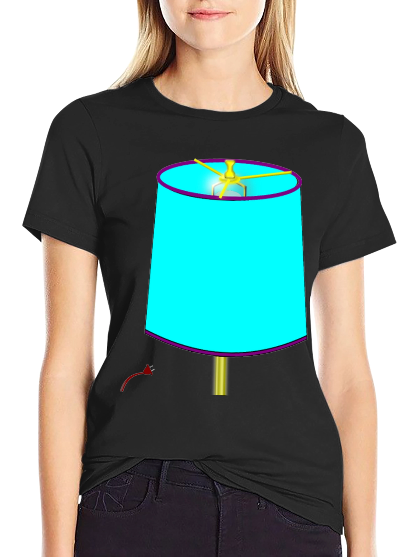 Novelty Lamp T-Shirt - Quirky Design