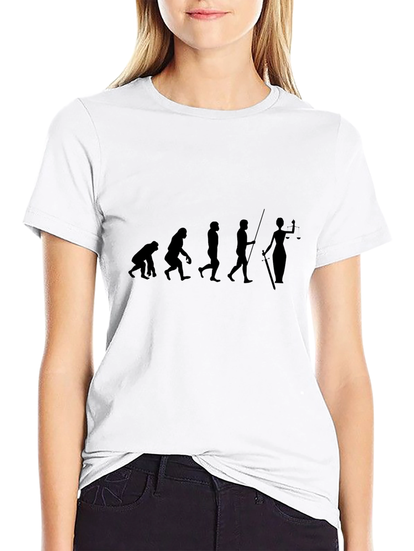 Evolution of Justice Black T-Shirt