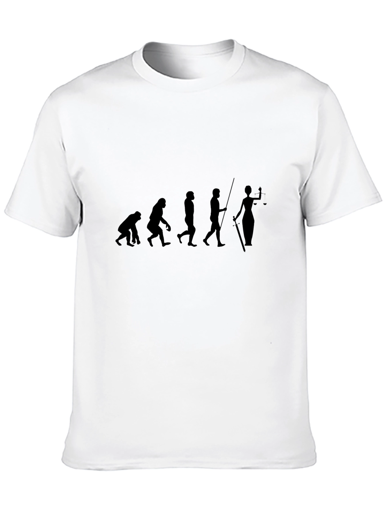 Evolution of Justice Black T-Shirt