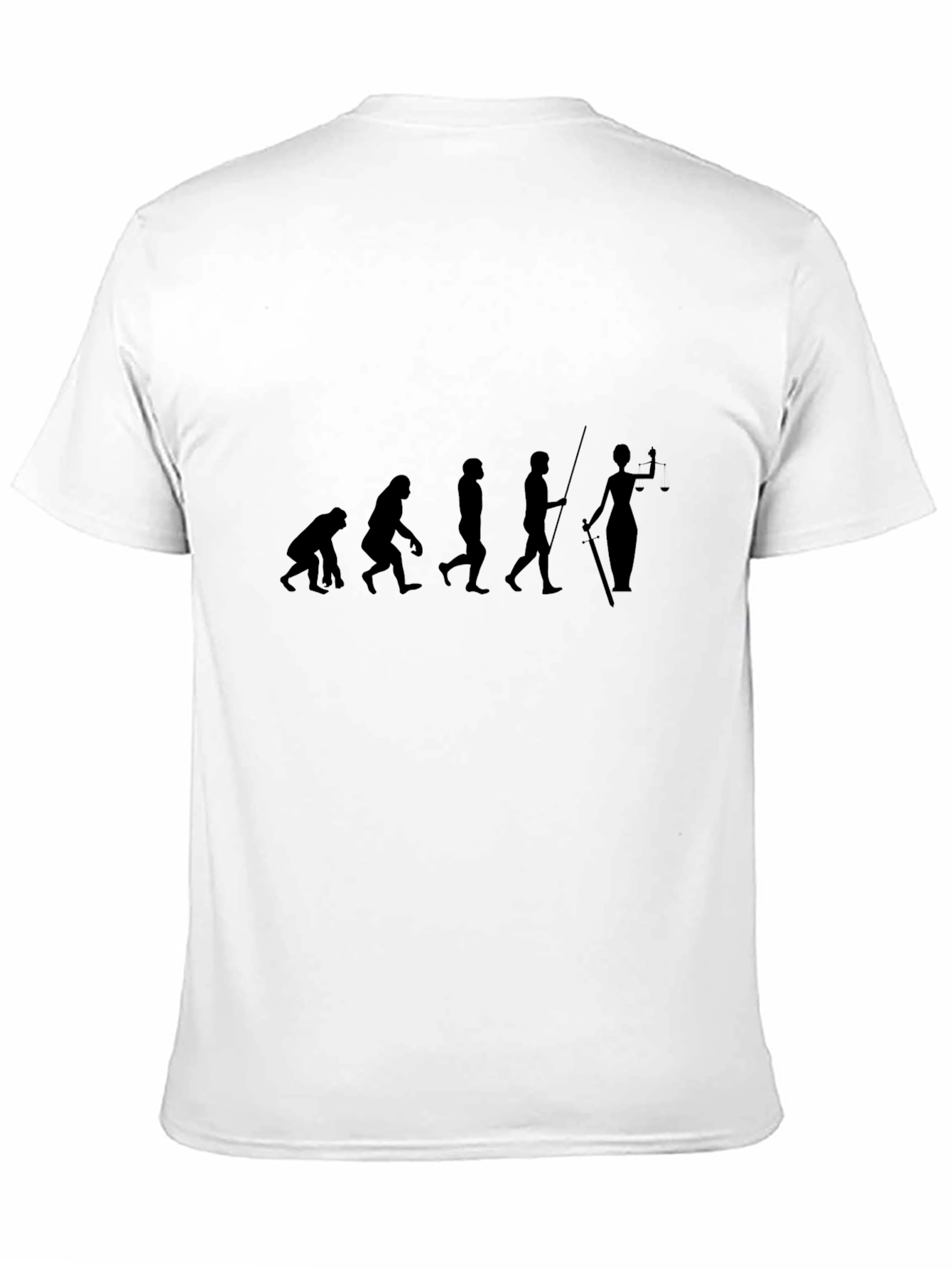 Evolution of Justice Black T-Shirt