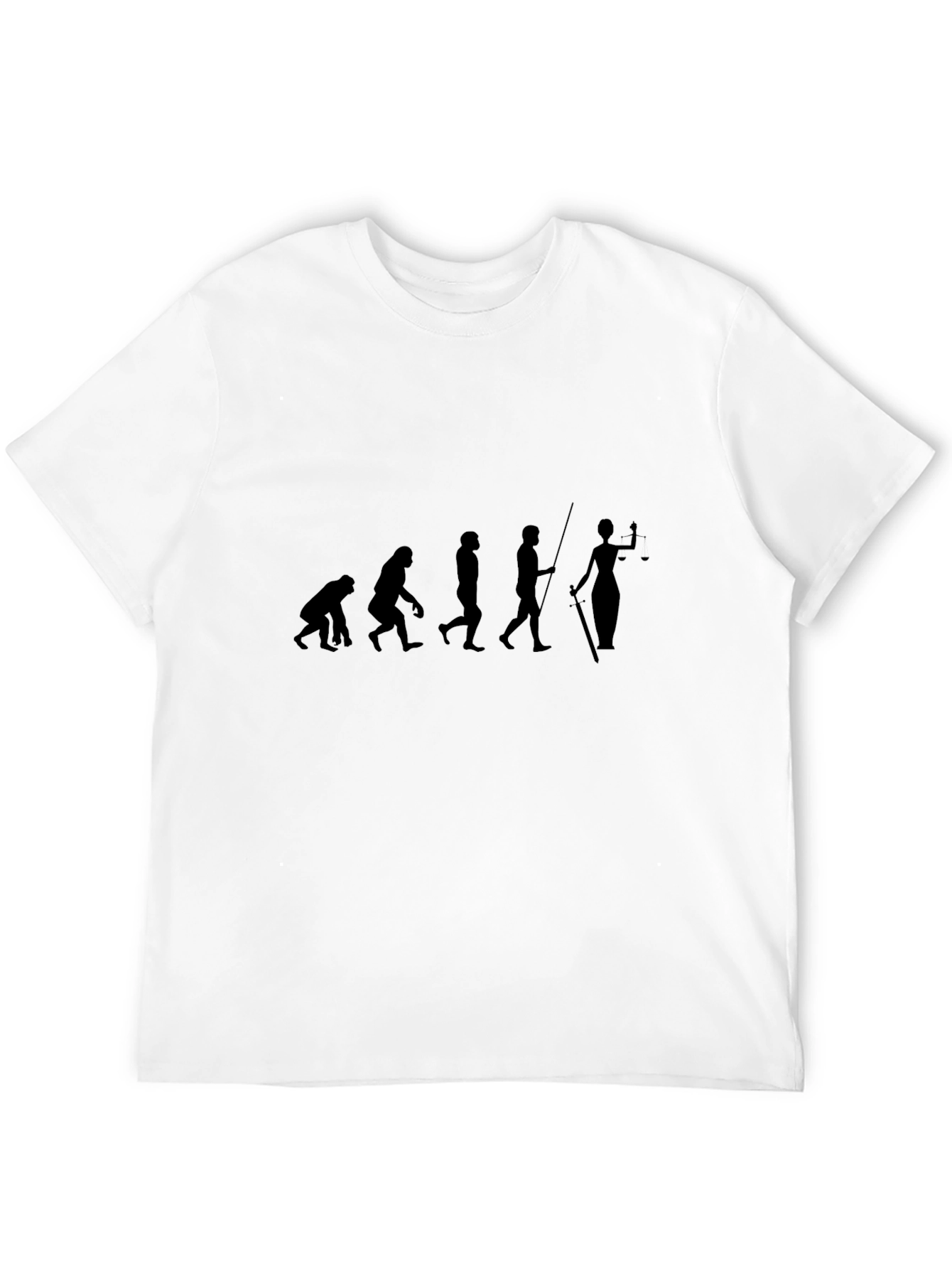Evolution of Justice Black T-Shirt