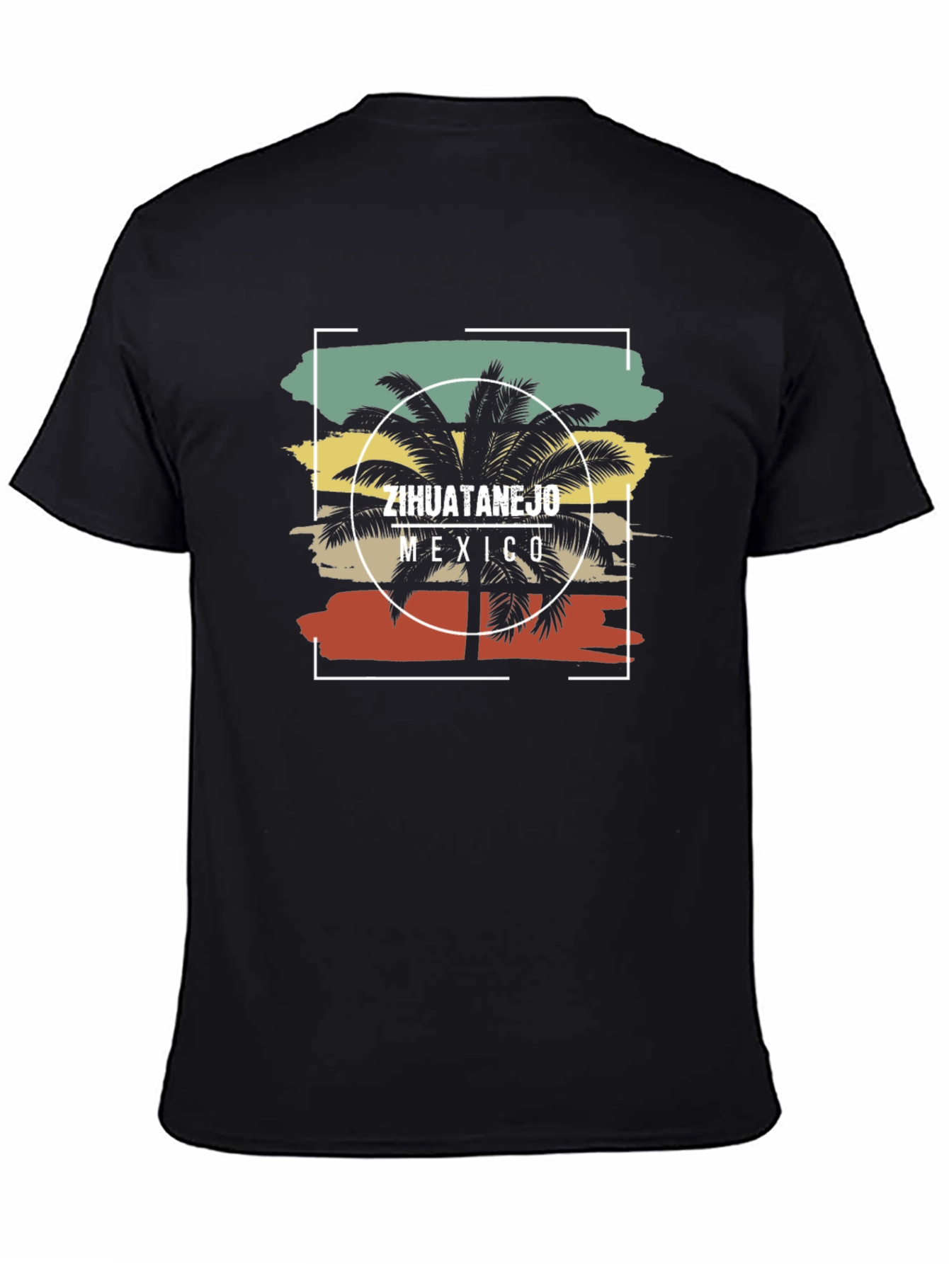 Zihuatanejo Mexico Palm Tree Graphic Tee