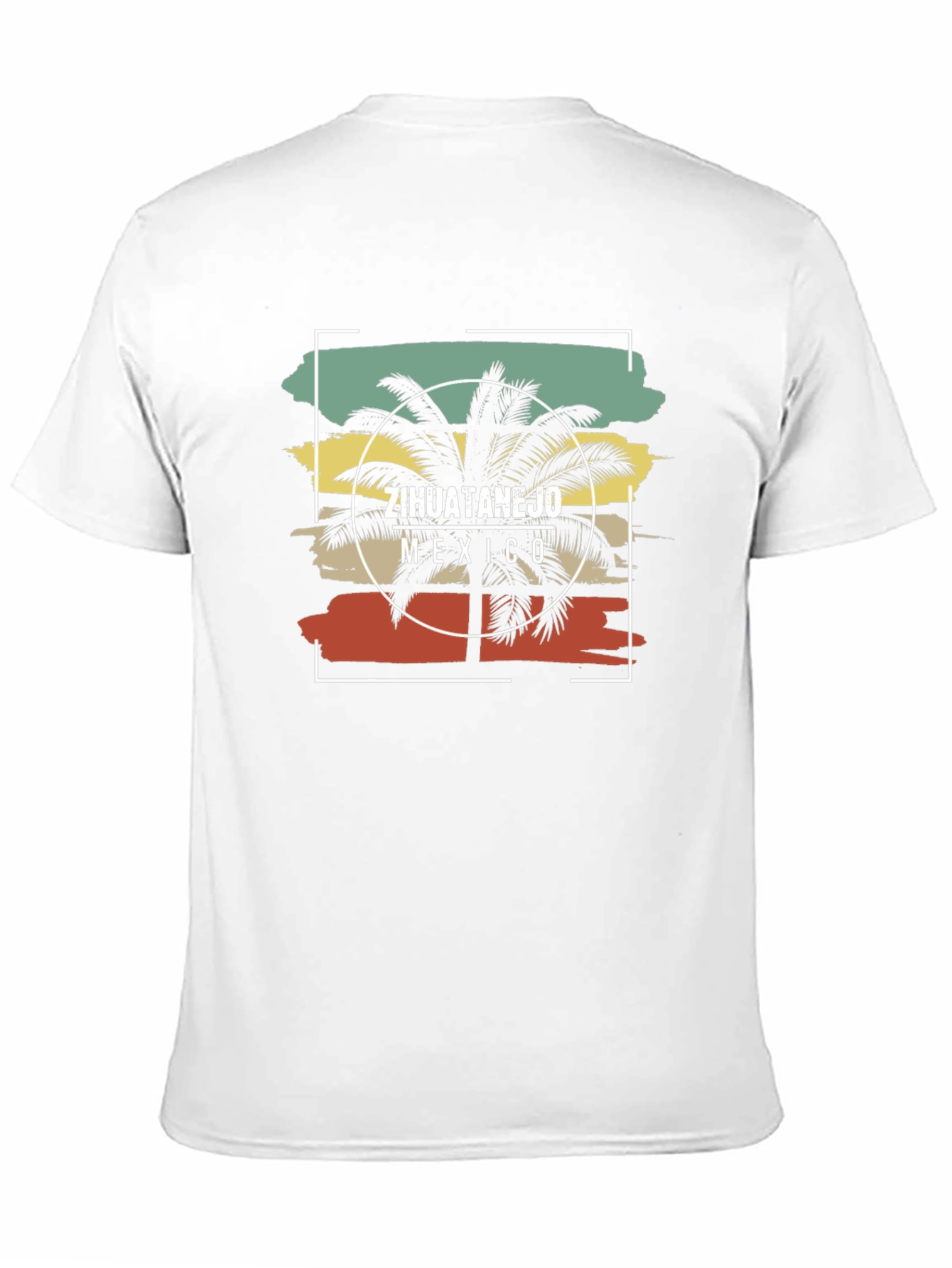 Zihuatanejo Mexico Palm Tree Graphic Tee