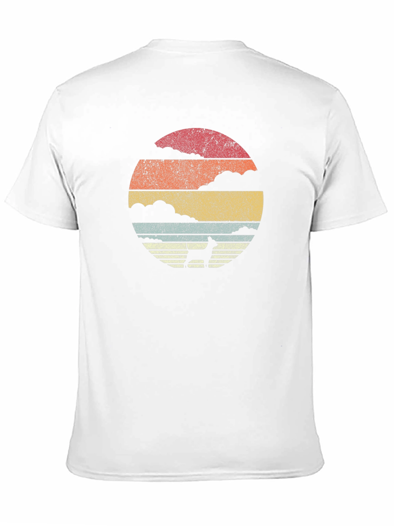 Retro Dog Sunset T-Shirt
