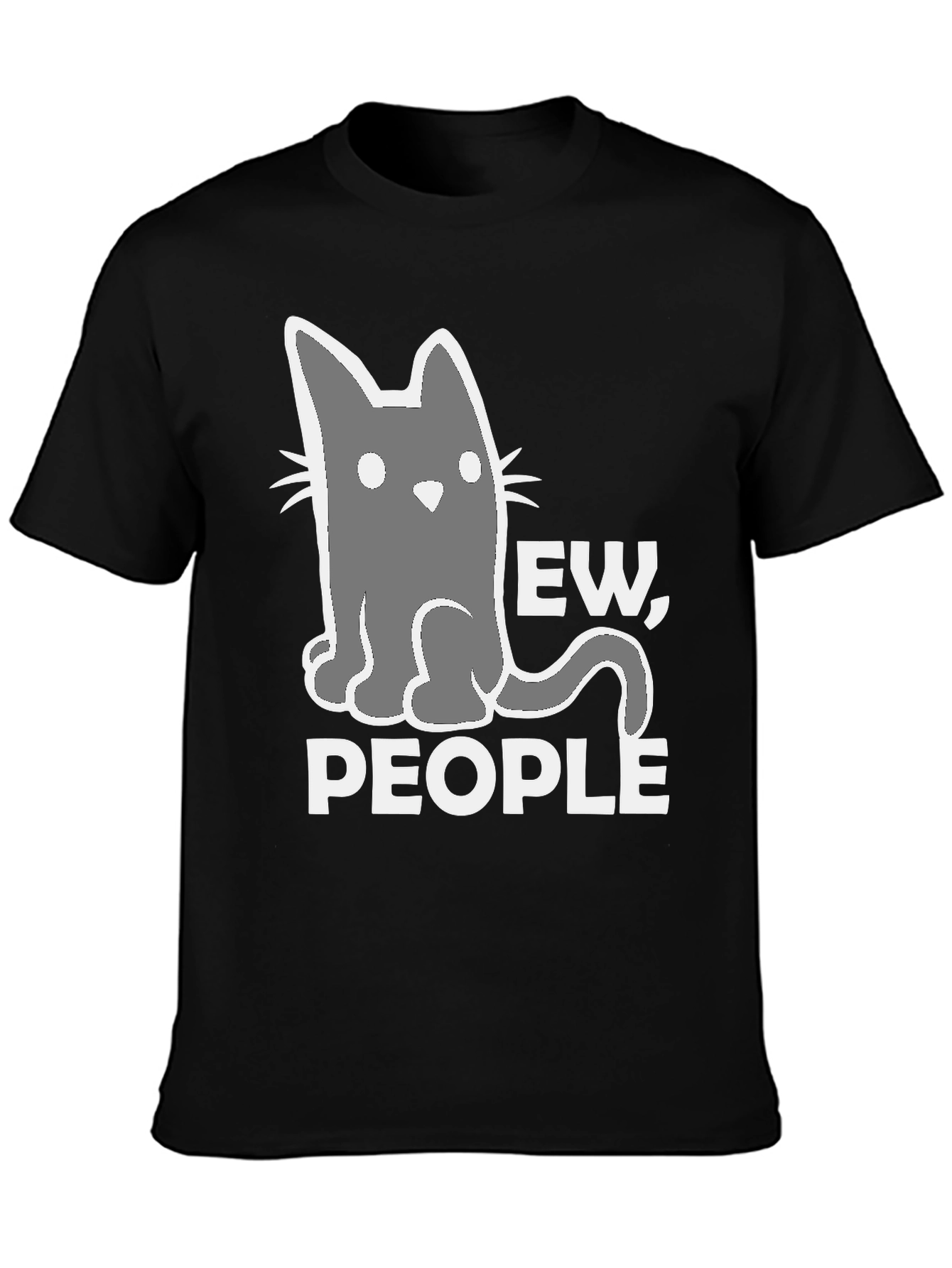 Ew People Cat Graphic T-Shirt