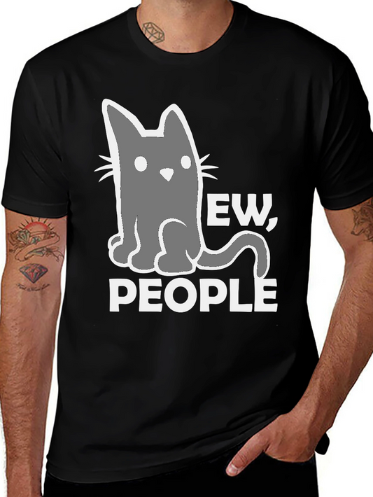 Ew People Cat Graphic T-Shirt