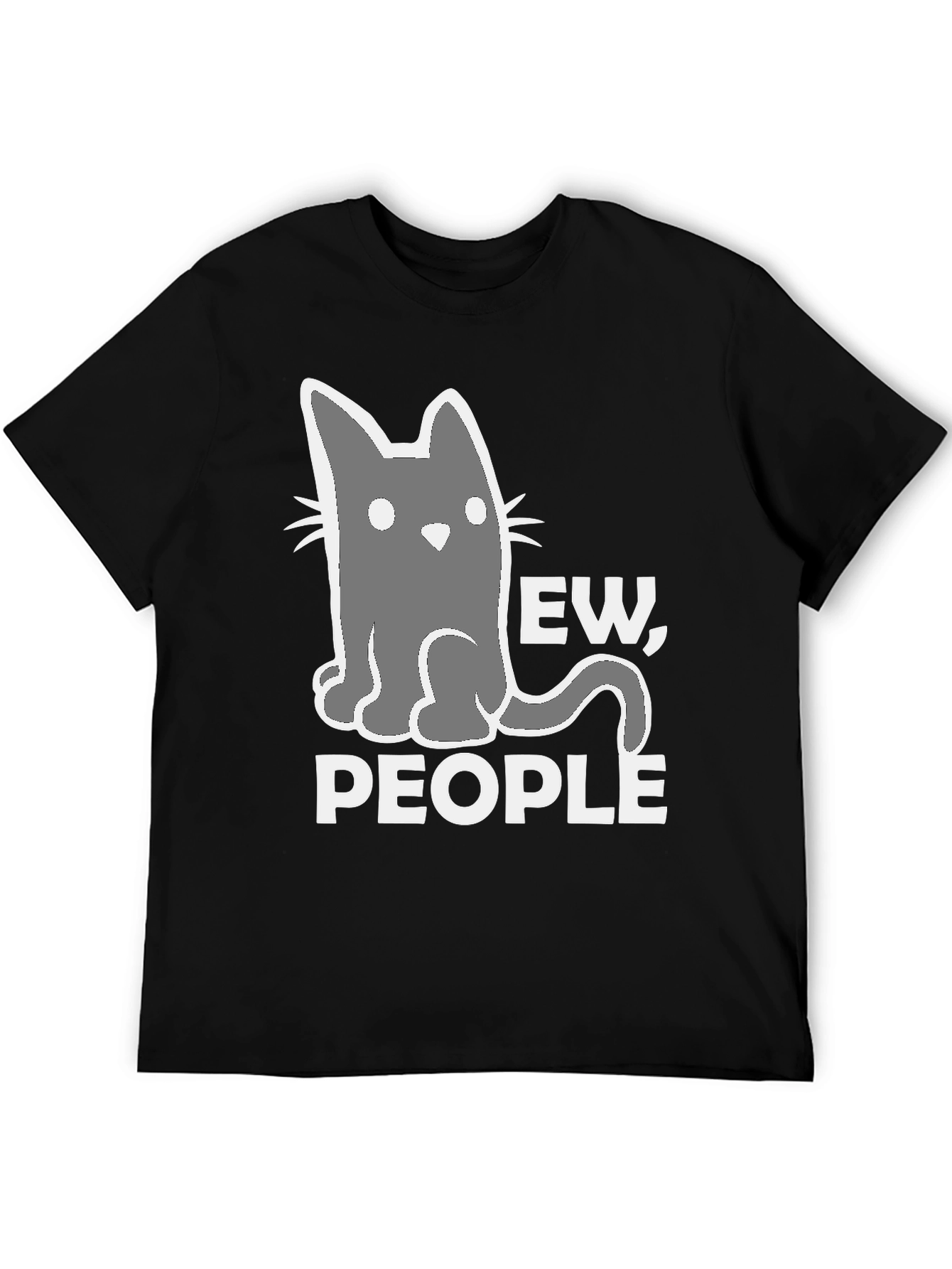 Ew People Cat Graphic T-Shirt