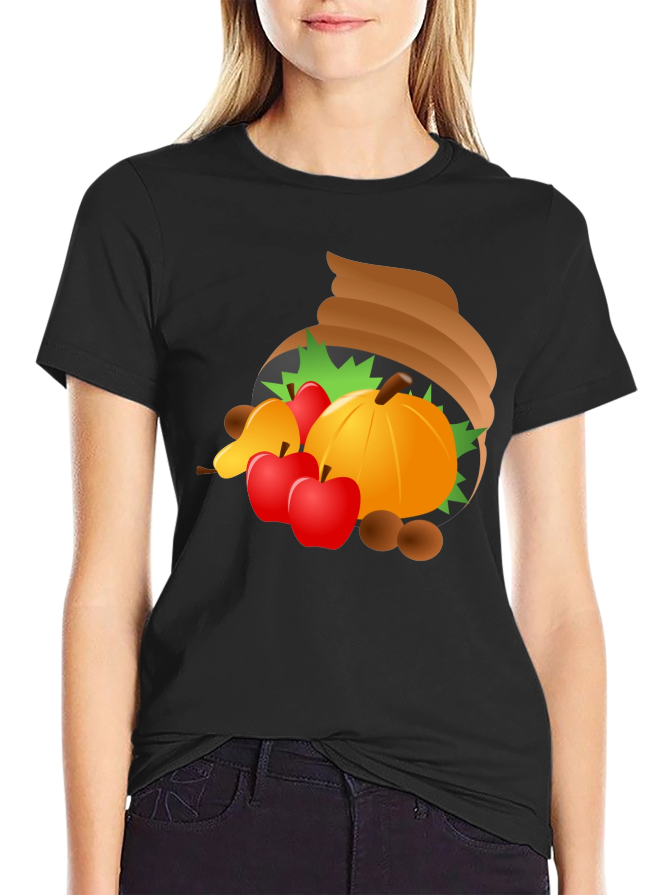 Cornucopia Harvest Graphic T-Shirt