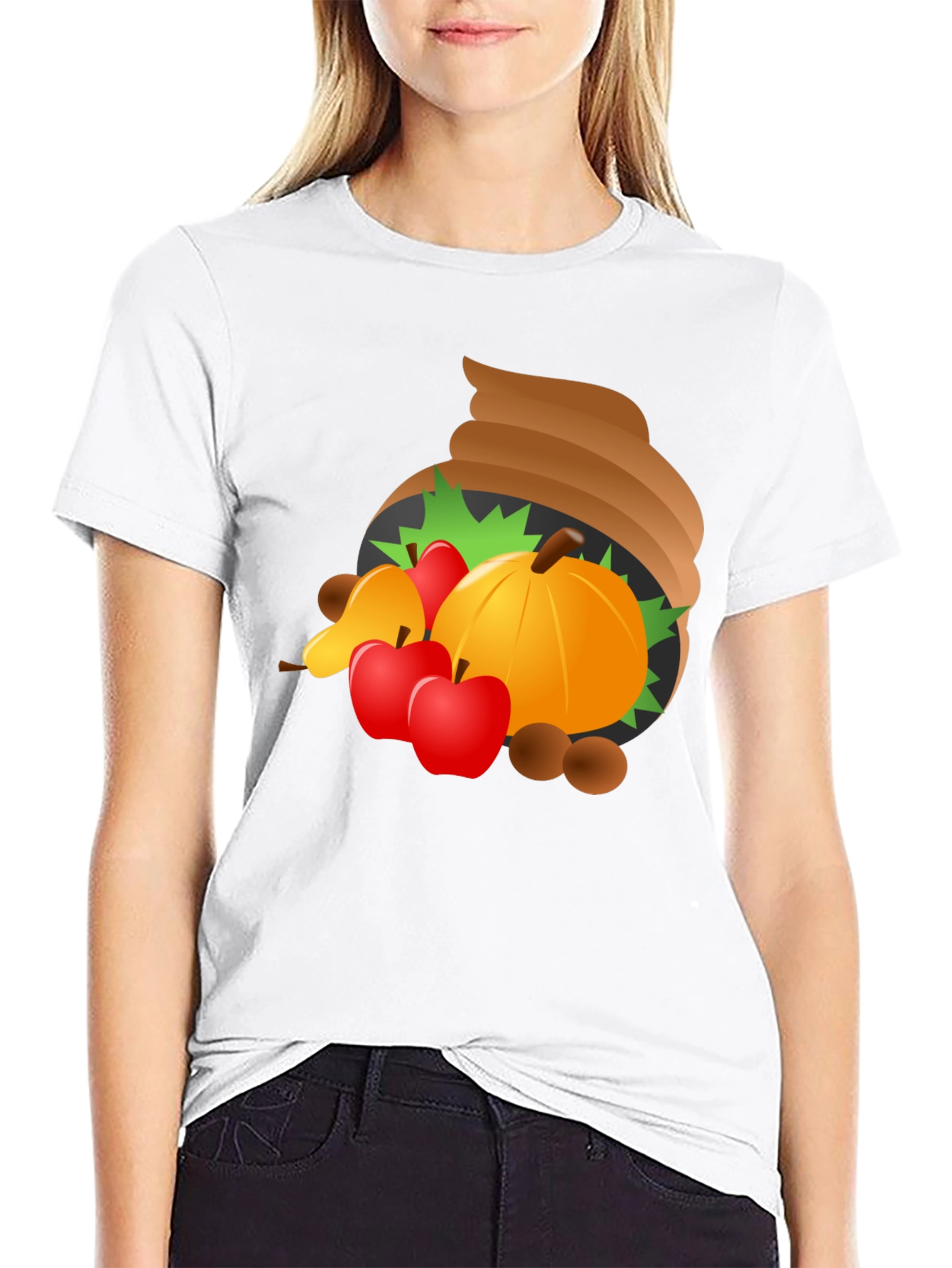 Cornucopia Harvest Graphic T-Shirt