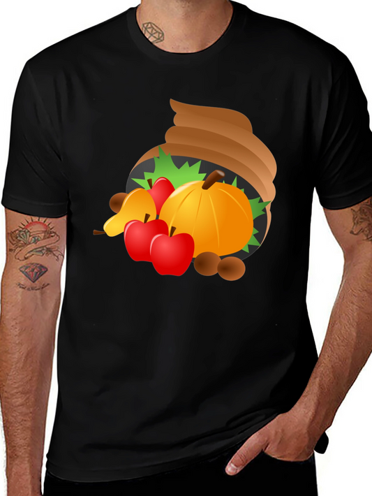 Cornucopia Harvest Graphic T-Shirt