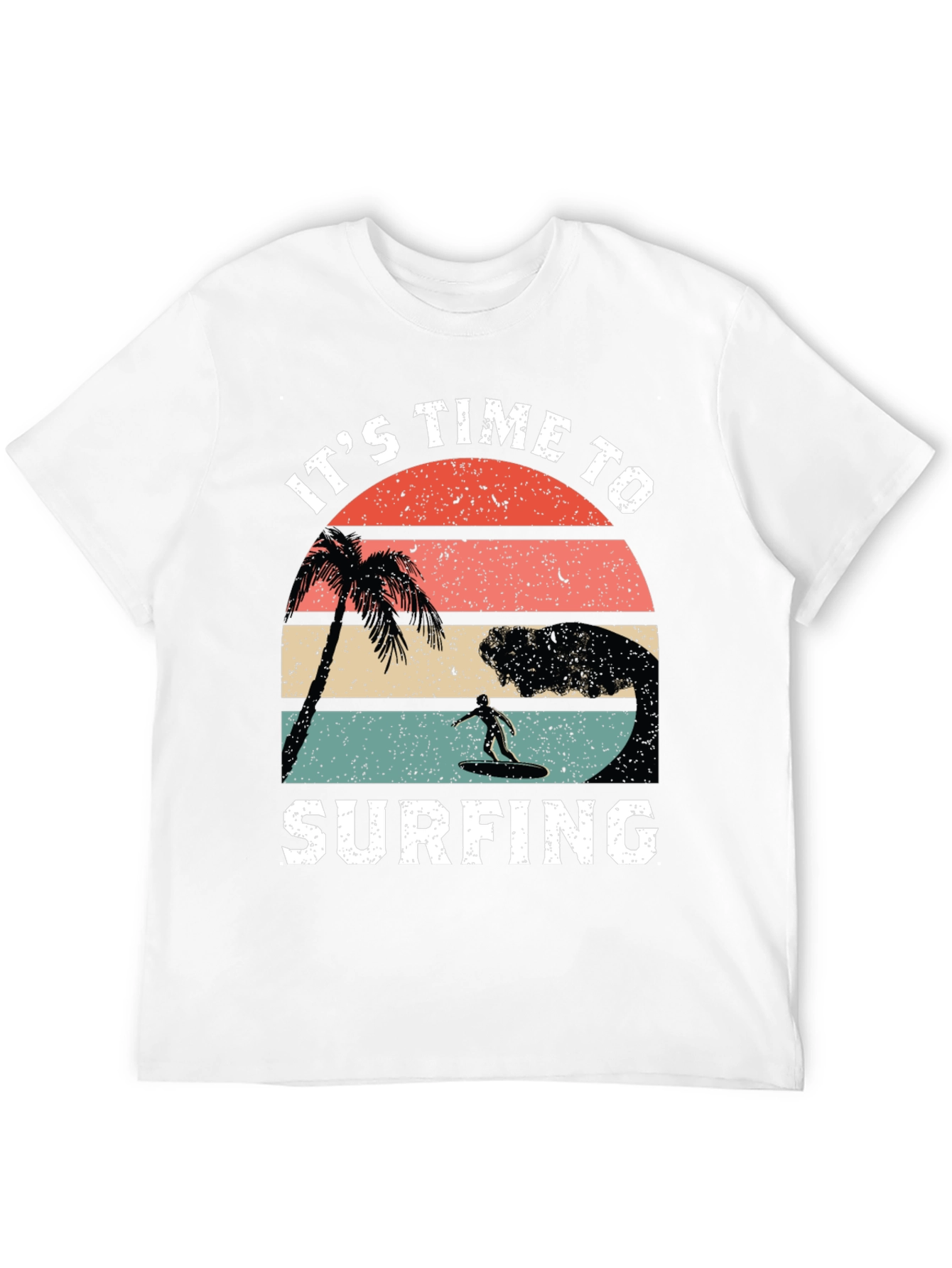 Its Time to Surfing Retro Graphic Tee