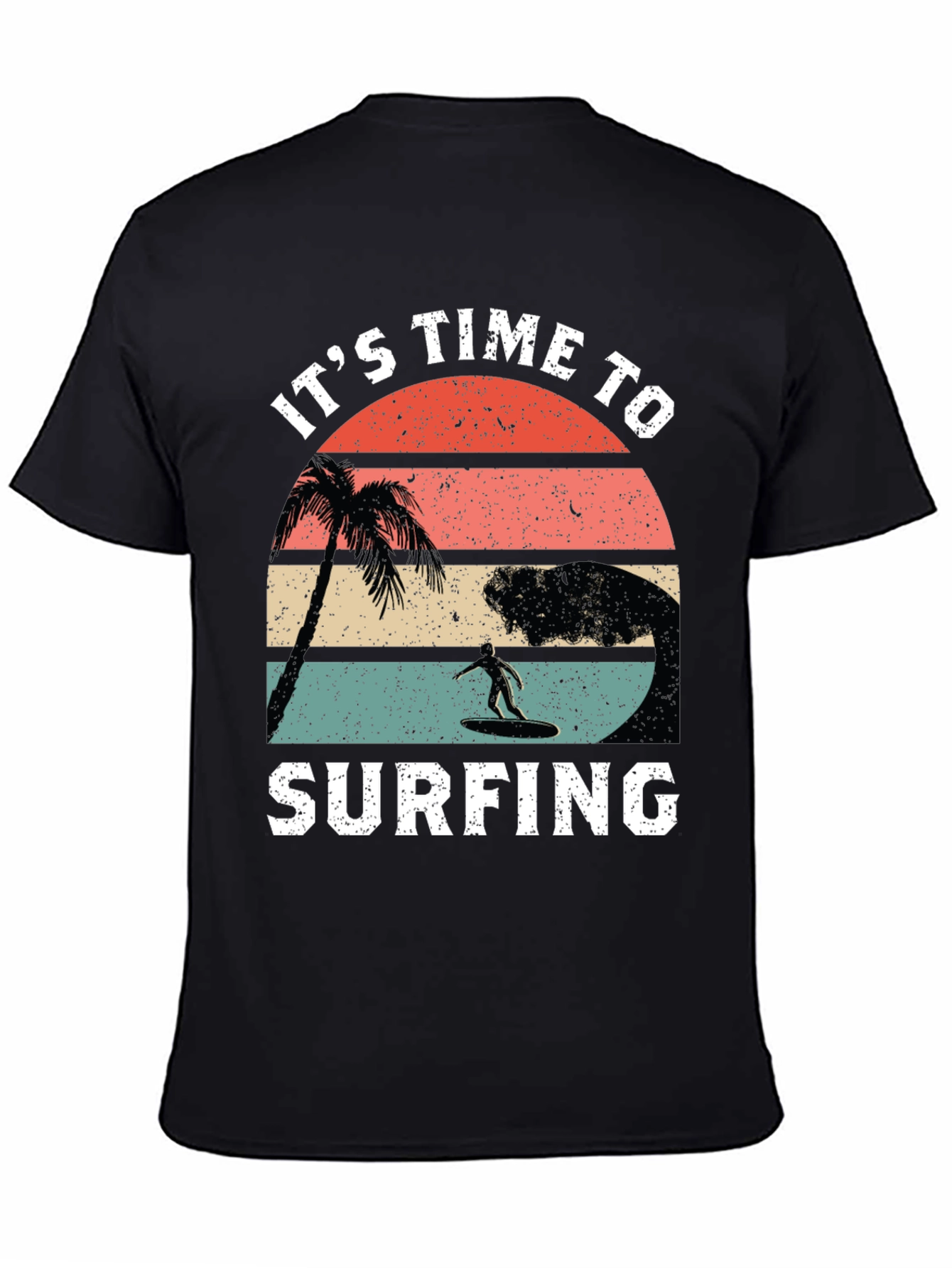 Its Time to Surfing Retro Graphic Tee