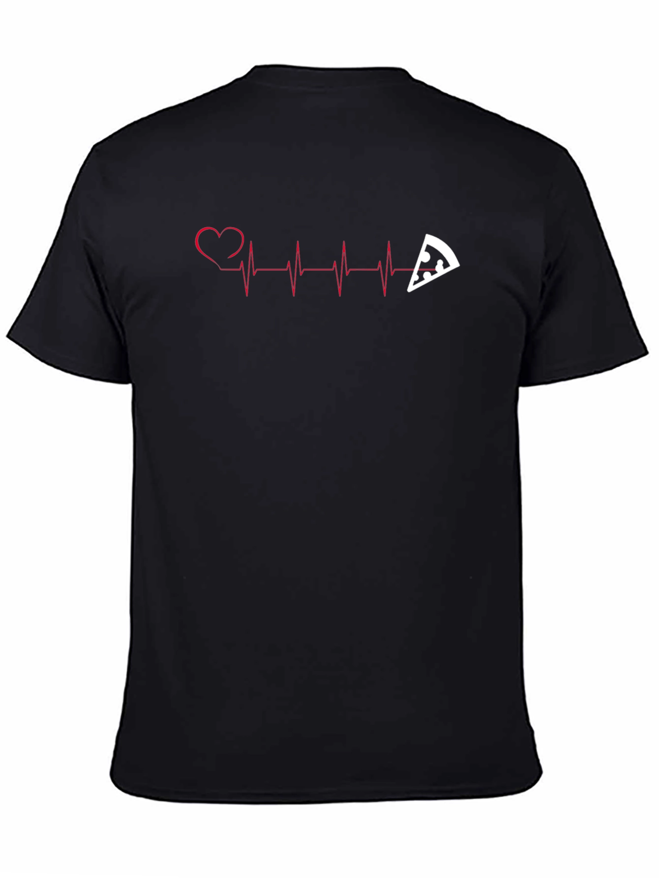 Pizza Heartbeat Graphic T-Shirt