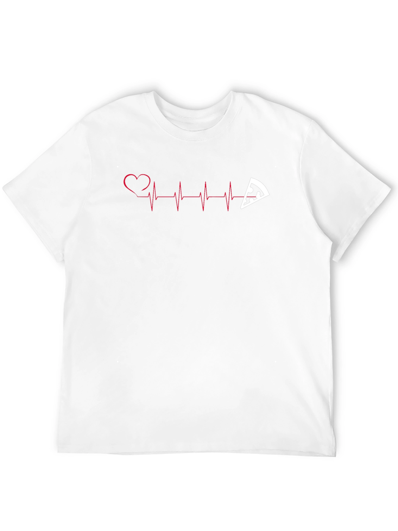 Pizza Heartbeat Graphic T-Shirt