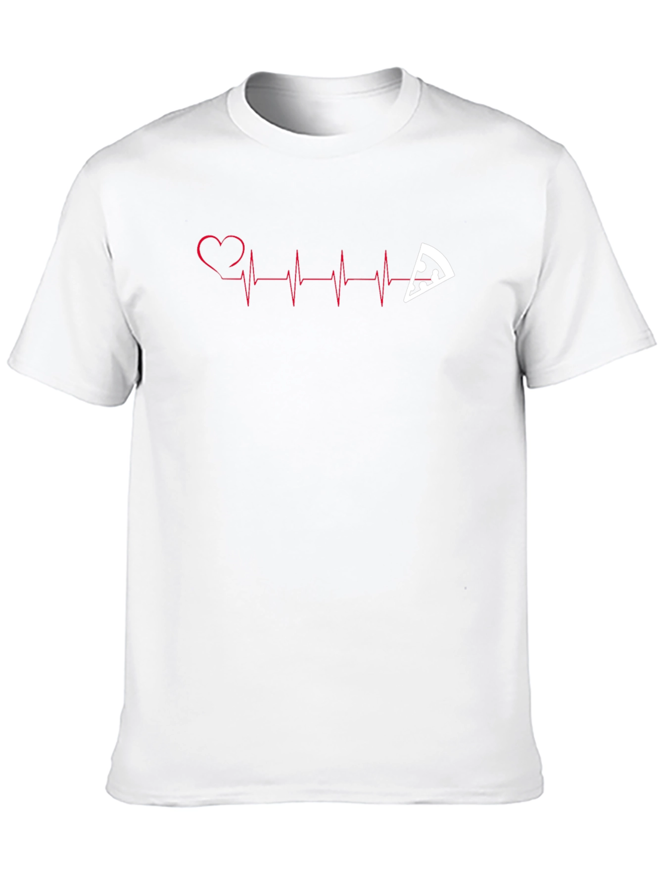 Pizza Heartbeat Graphic T-Shirt
