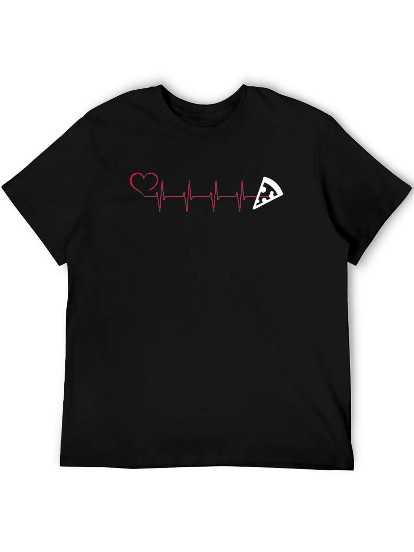 Pizza Heartbeat Graphic T-Shirt
