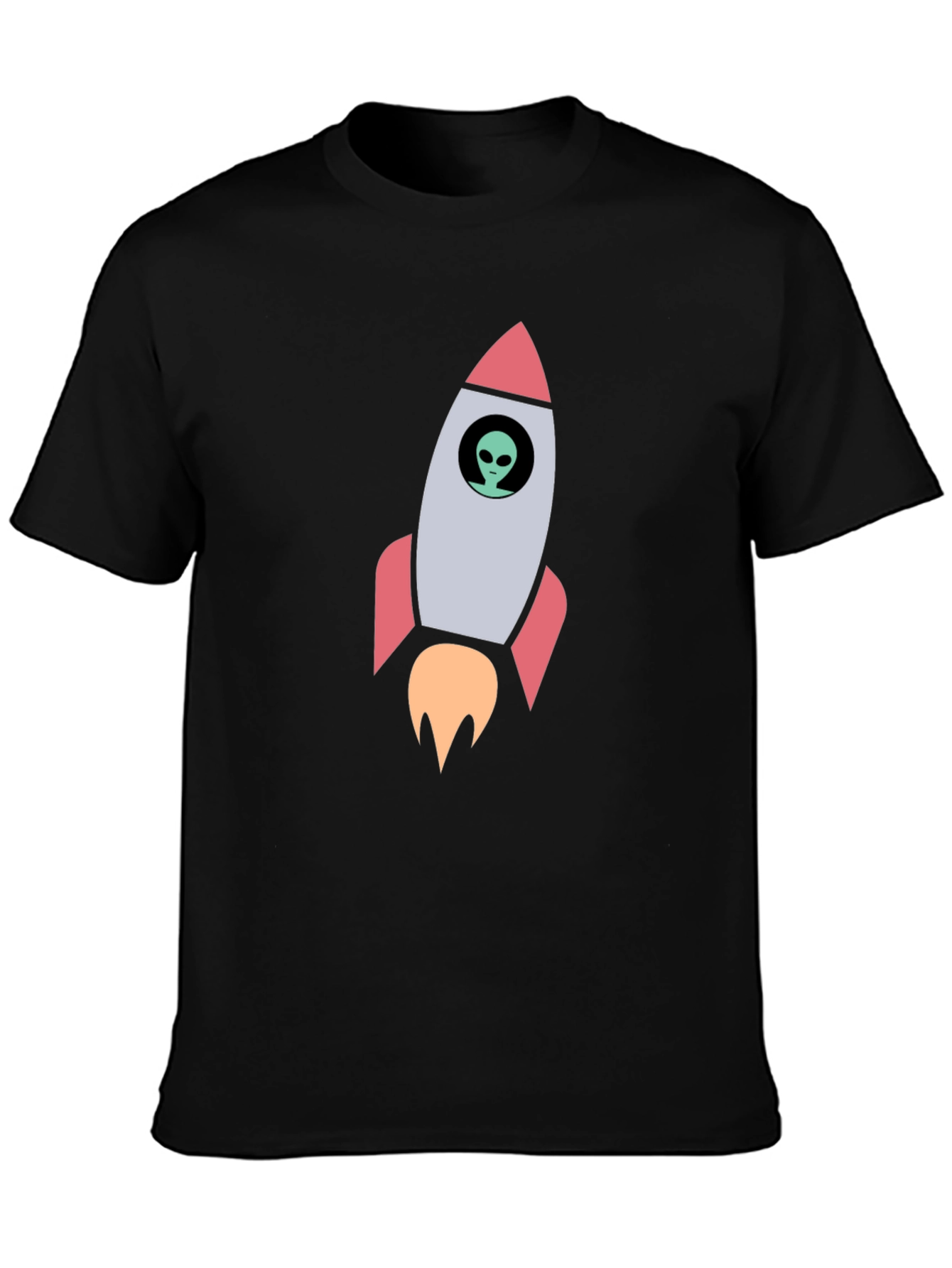 Alien Rocket T-Shirt - Space Exploration Tee