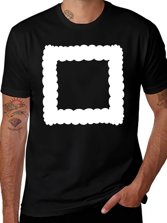Abstract Graphic Black T-Shirt for Men