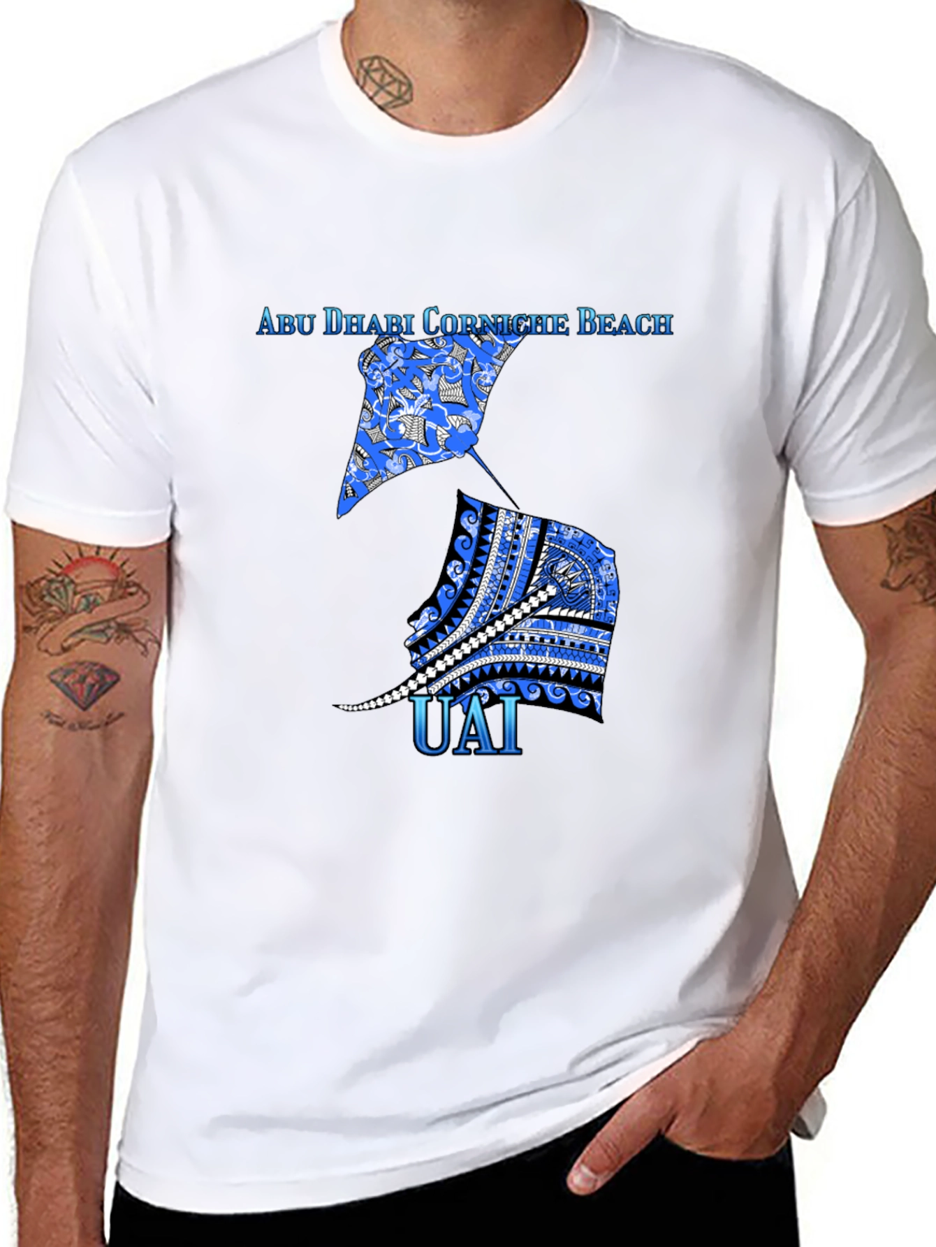 Abu Dhabi Beach T-Shirt - Black