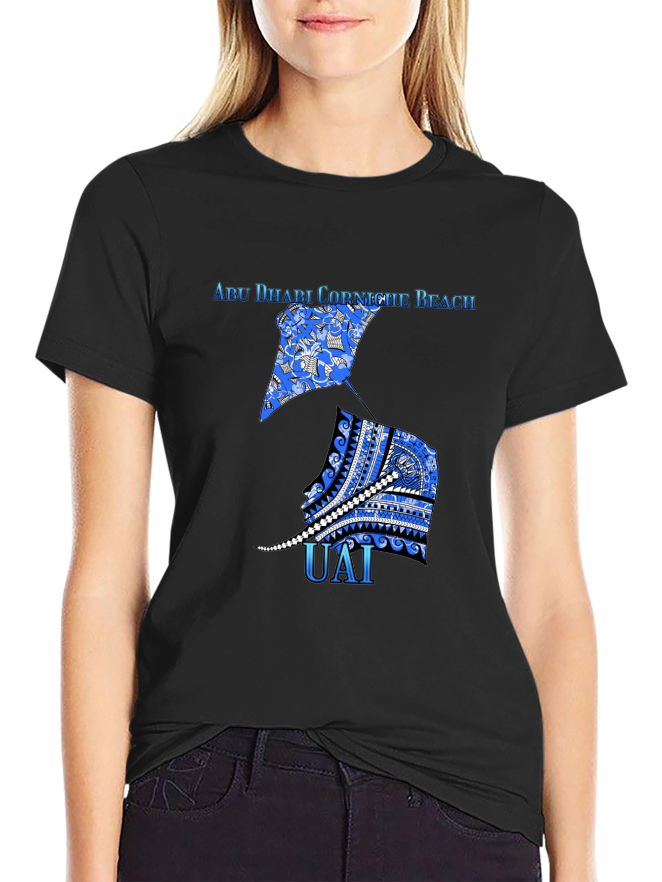 Abu Dhabi Beach T-Shirt - Black