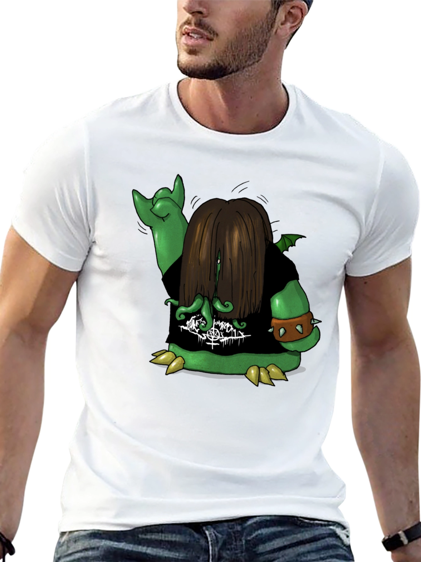 Metal Monster Graphic Tee - Black