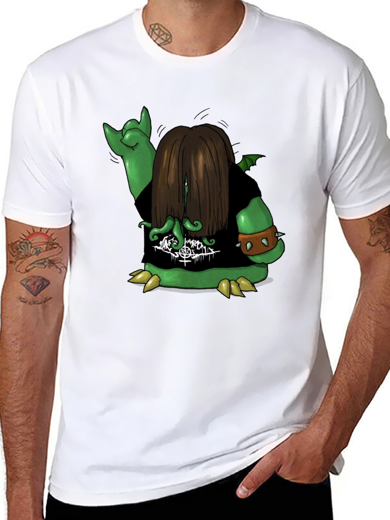 Metal Monster Graphic Tee - Black