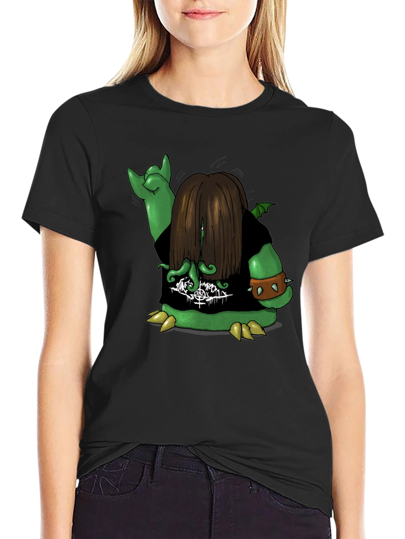 Metal Monster Graphic Tee - Black