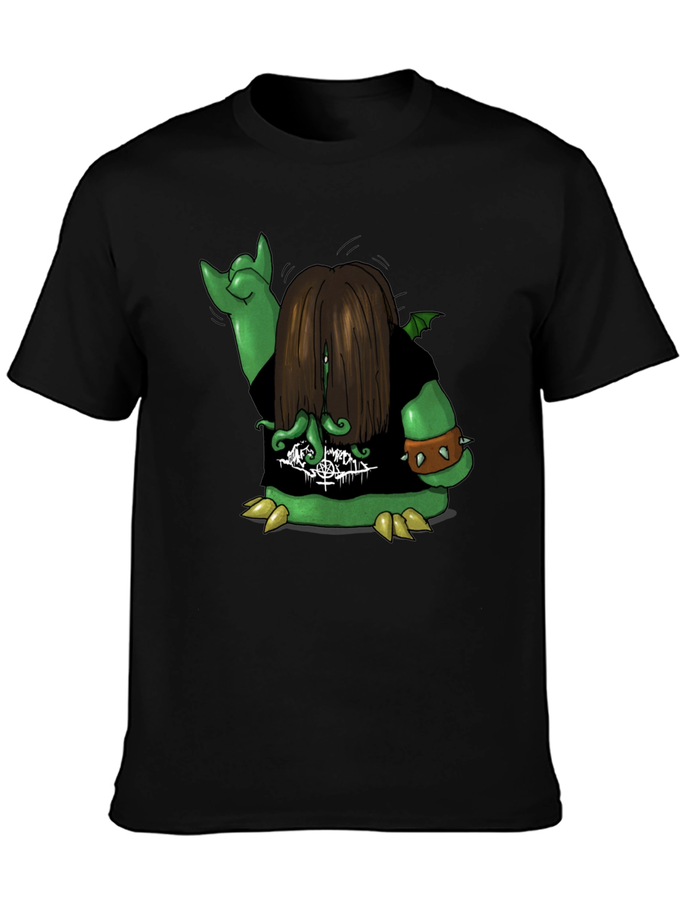 Metal Monster Graphic Tee - Black