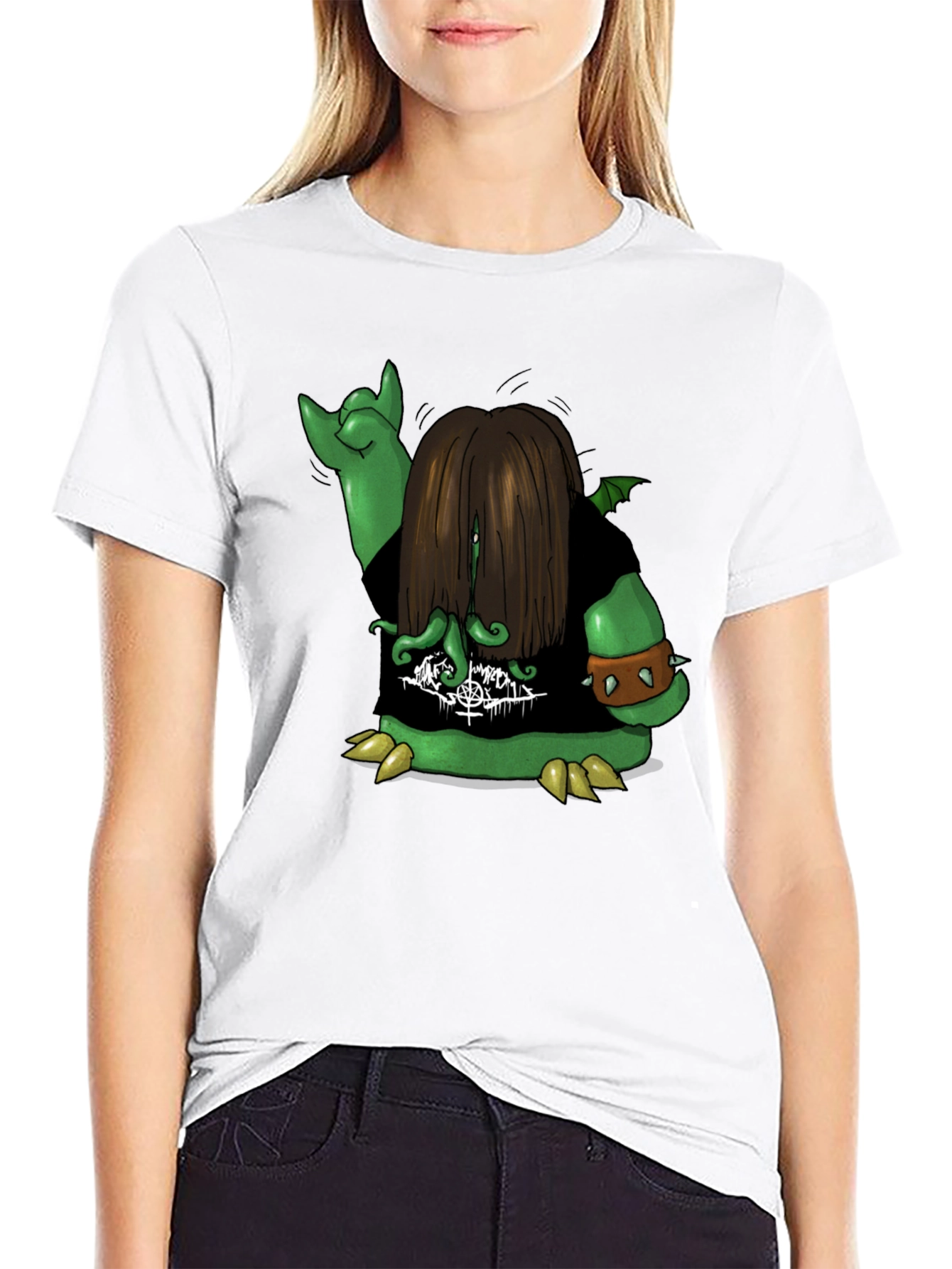 Metal Monster Graphic Tee - Black
