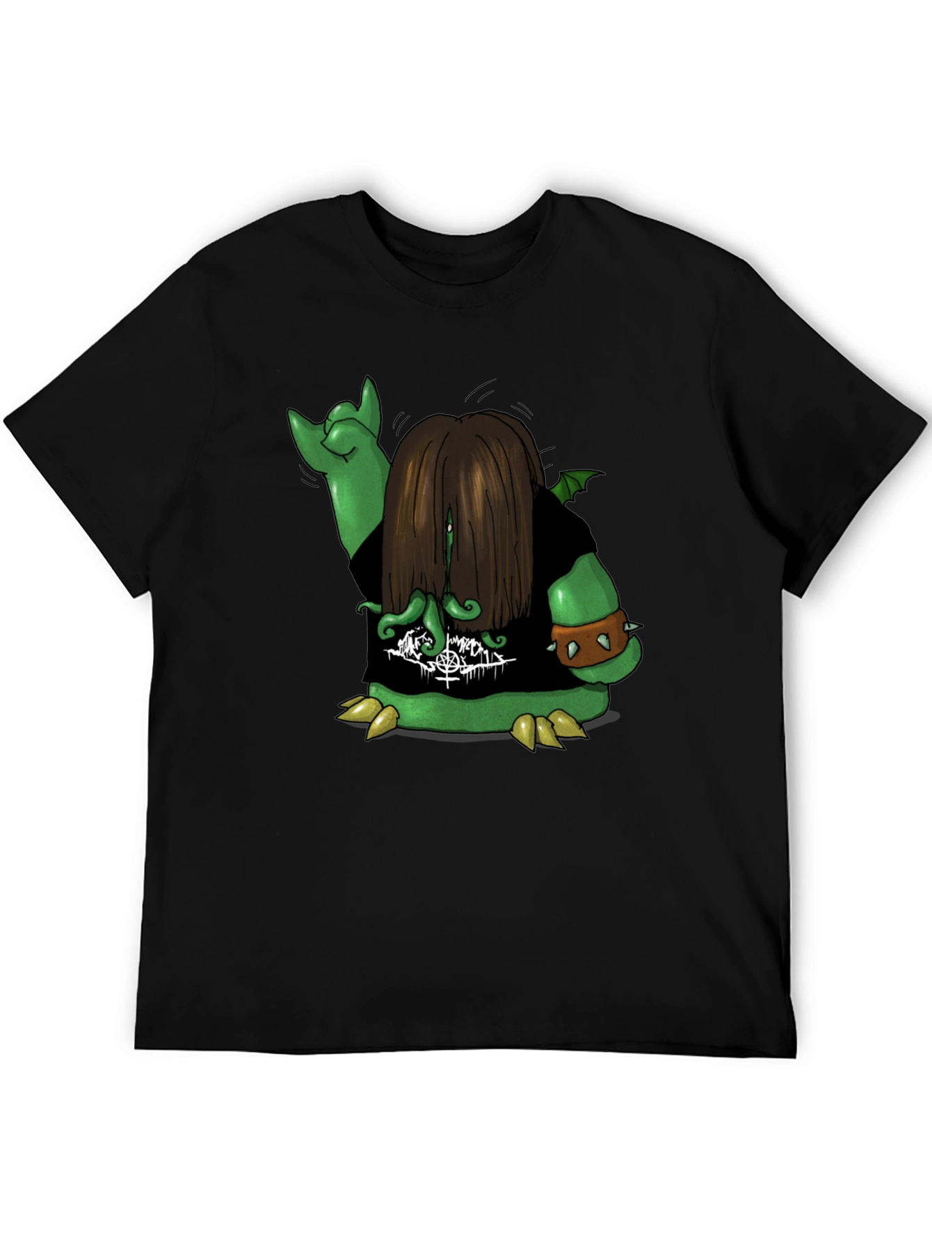 Metal Monster Graphic Tee - Black