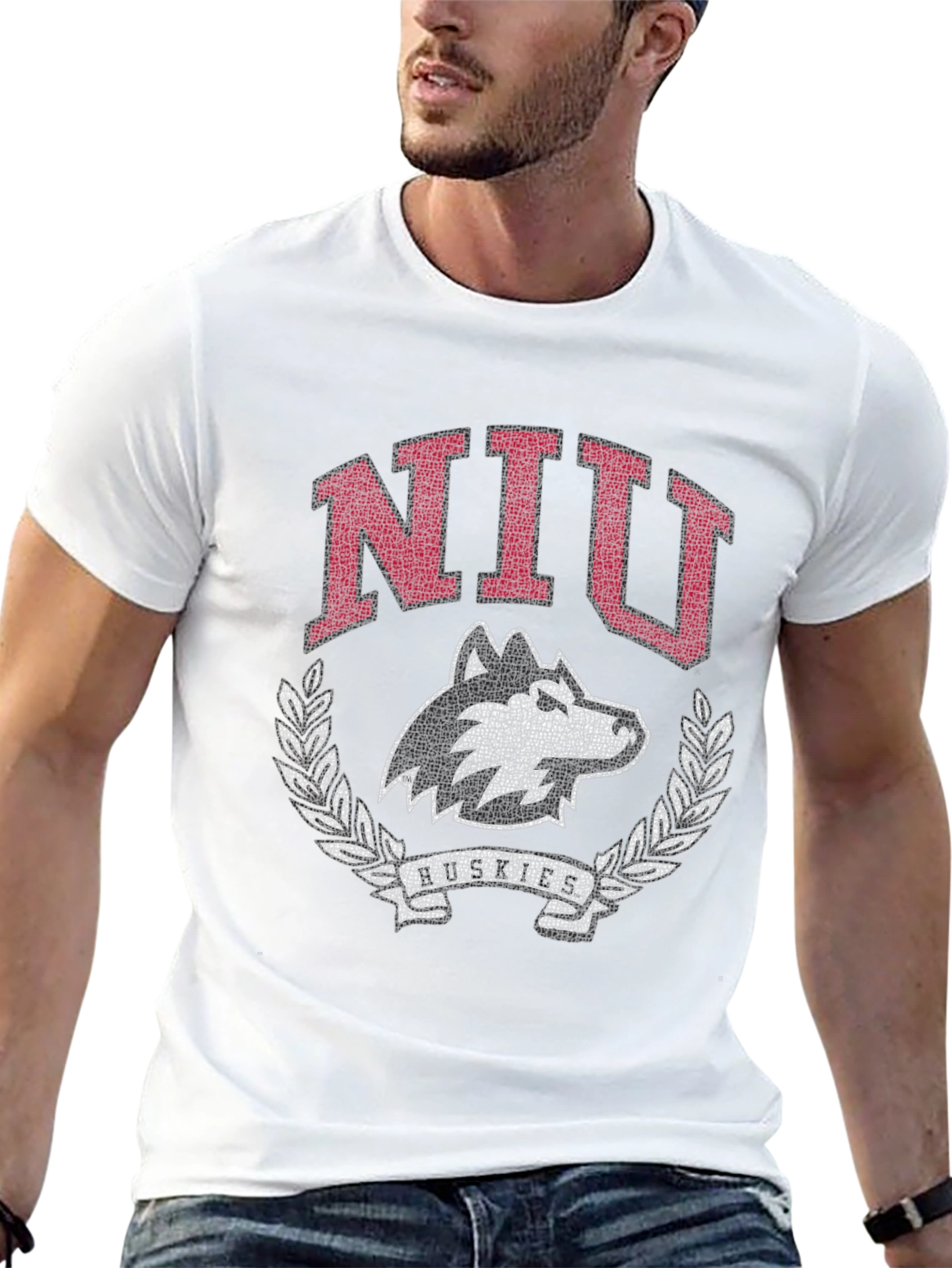 NIU Huskies T-Shirt - Black Cotton Graphic Tee