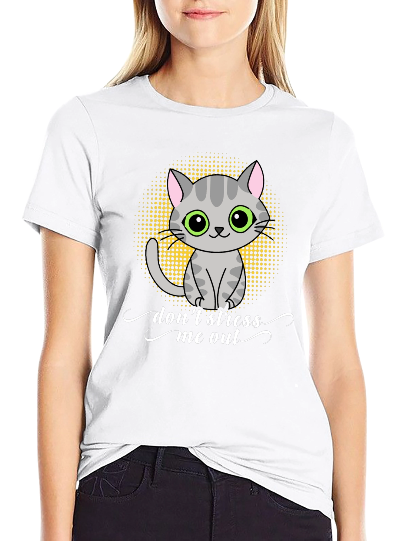 Dont Stress Me Out Cat Graphic T-Shirt