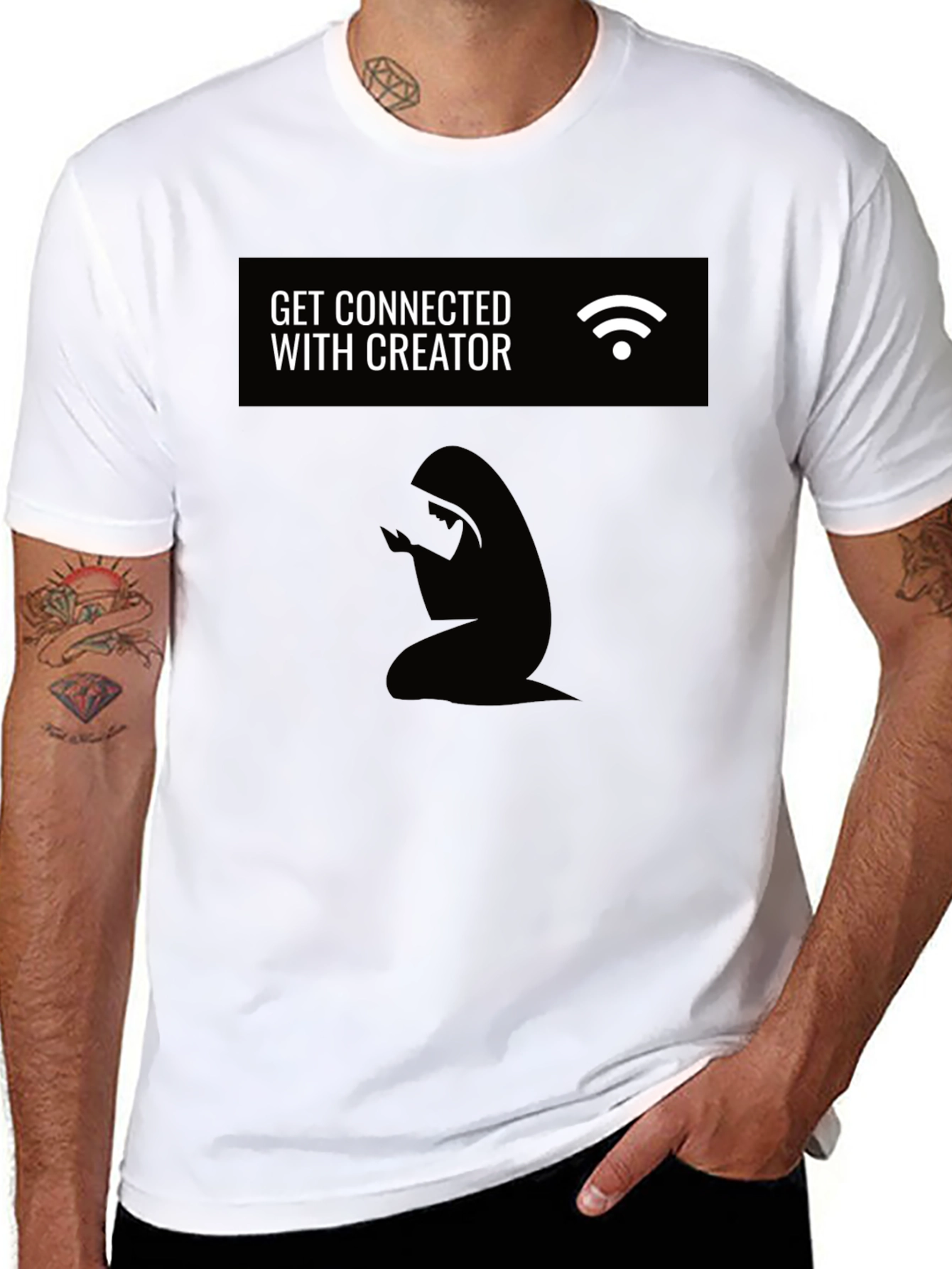 Connect With Creator T-Shirt - Black