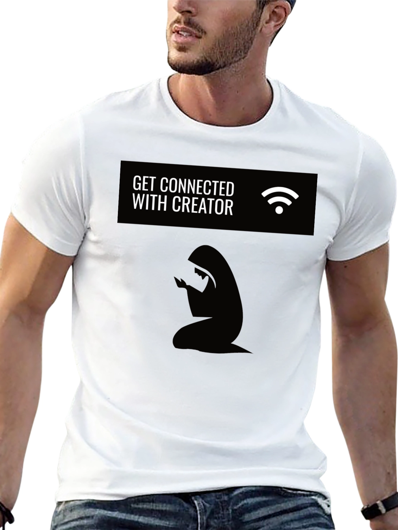 Connect With Creator T-Shirt - Black