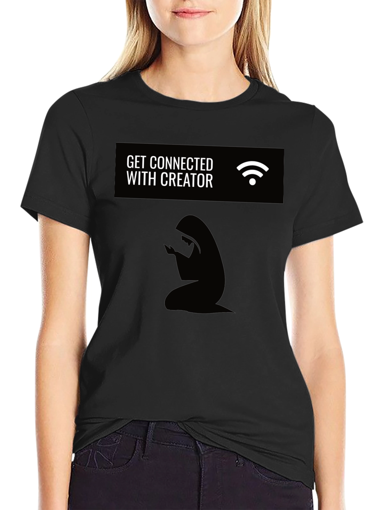 Connect With Creator T-Shirt - Black