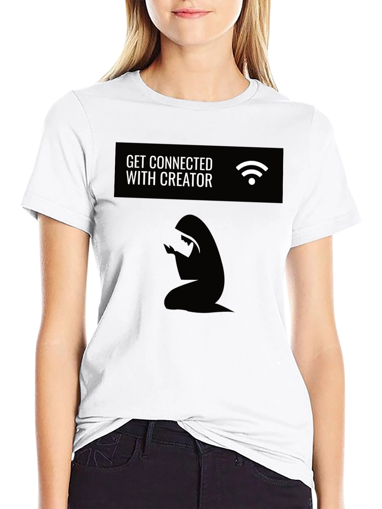 Connect With Creator T-Shirt - Black